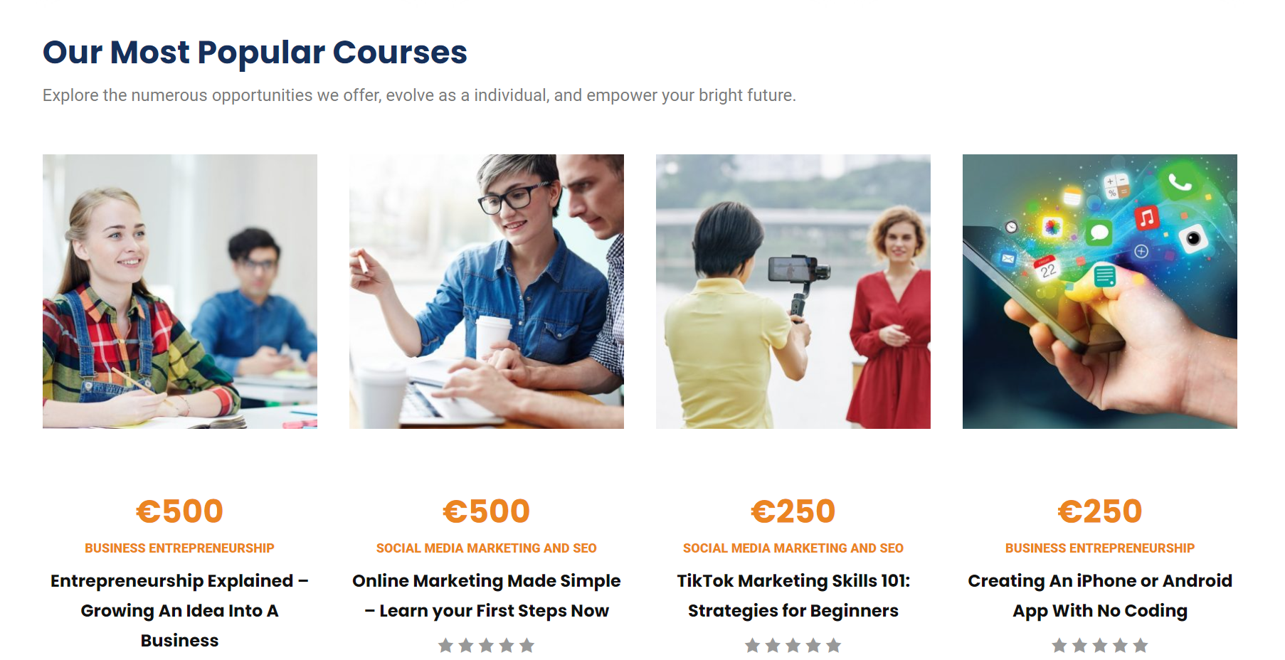  WebAcademyst popular courses